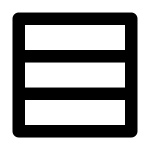 Table Row SVG Icon